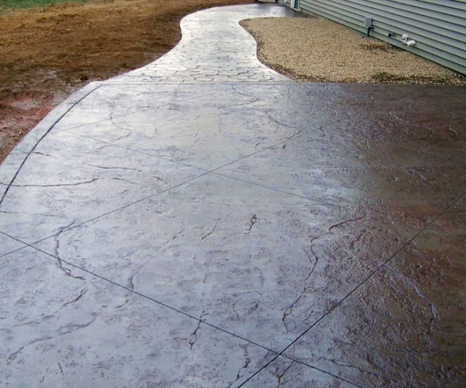 Texture Stamped Patio