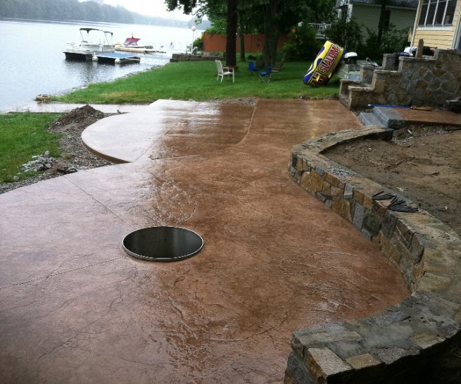 Texture Stamped Patio