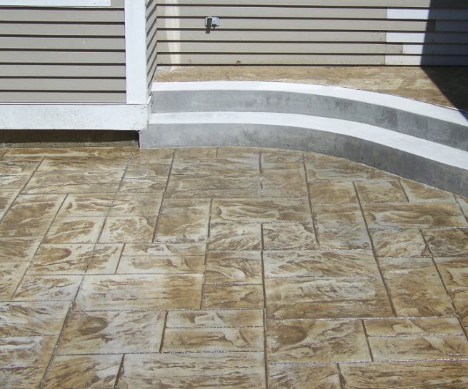 Slate Stamped Patio