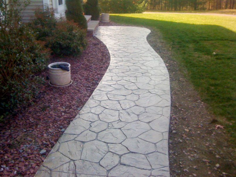 Stamped Concrete Walkway – Seacoast Concrete